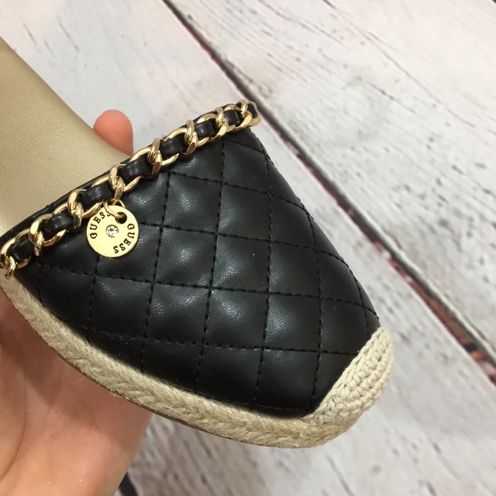 Guess black quilted espadrilles 5.5 - Picture 14 of 16